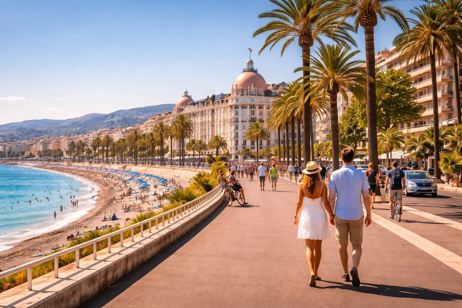 Nice - Promenade des Anglais - VTC Toulon vers Nice